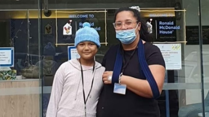 Tina Grey and her daughter Autumn - their Rotorua home was burgled yesterday.