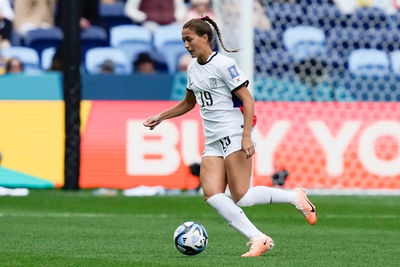 South Korea's Casey Phair controls the ball during the Women's World Cup Group H soccer match between Colombia and South Korea at the Sydney Football Stadium on Tuesday. Photo / AP via CNN