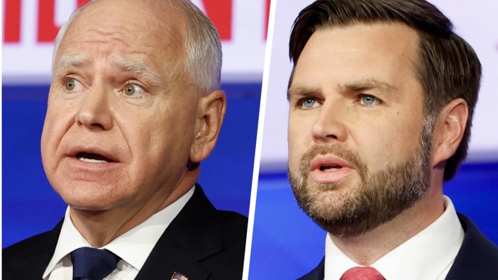 Democrat Tim Walz and Republican JD Vance face off in the US vice presidential debate.