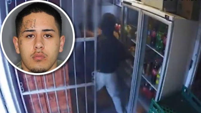 Trayd Tahau sliced off the thumb of a dairy worker during an aggravated robbery of a Hamilton dairy in December 2022. Photo / Police