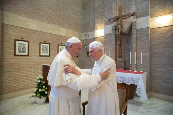 Pope Benedict XVI's 2013 resignation sparked calls for rules and regulations for future retired popes to avoid the kind of confusion that ensued. Photo / AP