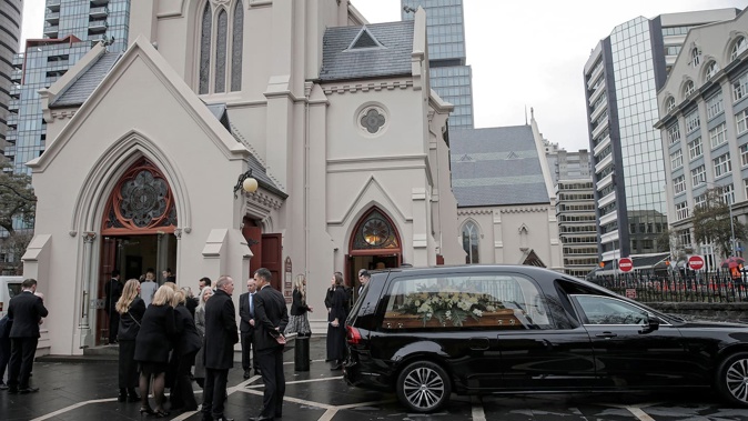 Funeral of Trish McKay at St Patrick's Cathedral in Auckland. McKay was killed in a robbery in the California town of Newport Beach. Photo / Alex Burton