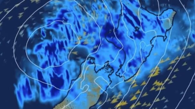 Rain and showers are forecast to sweep across the North Island and the top of the South Island, bringing possible thunderstorms. Photo / MetService