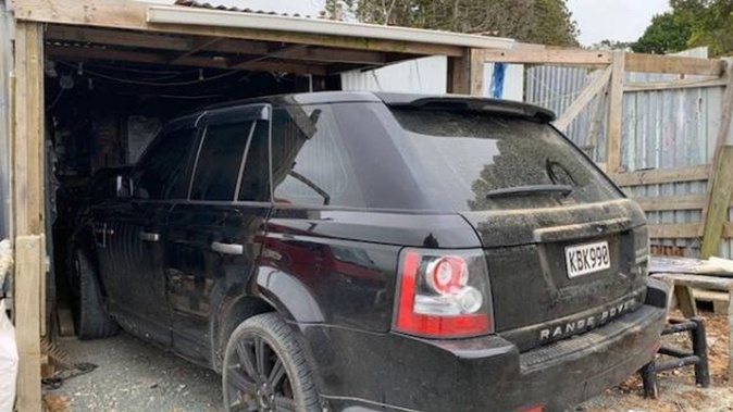 The Range Rover Desmond Bourne was driving on the day he killed Zane Smith. Photo / NZ Police