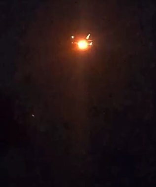 Flames have been seen coming from an aircraft this evening over Queenstown.