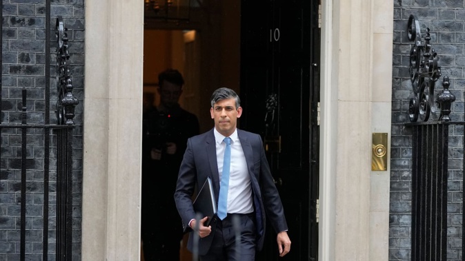 British Prime Minister Rishi Sunak has apologised after he left D-Day commemorations in France early. Photo / AP