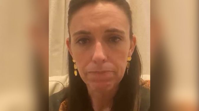 Jacinda Ardern was doing a live video on Facebook when she decided to address a comment on her livestream. (Photo / Facebook)