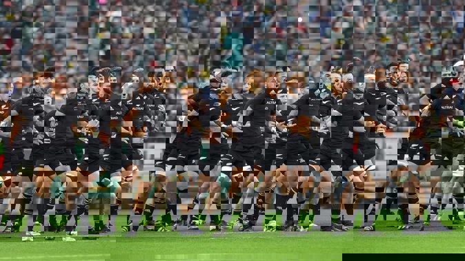 The All Blacks haka. Photo / Photosport