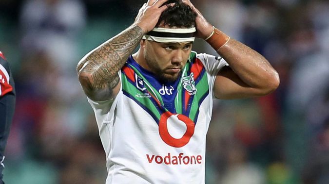A dejected-looking Jazz Tevaga. (Photo / Photosport)