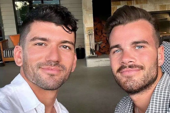 Luke Davies, left, and Jesse Baird. Photo / Instagram