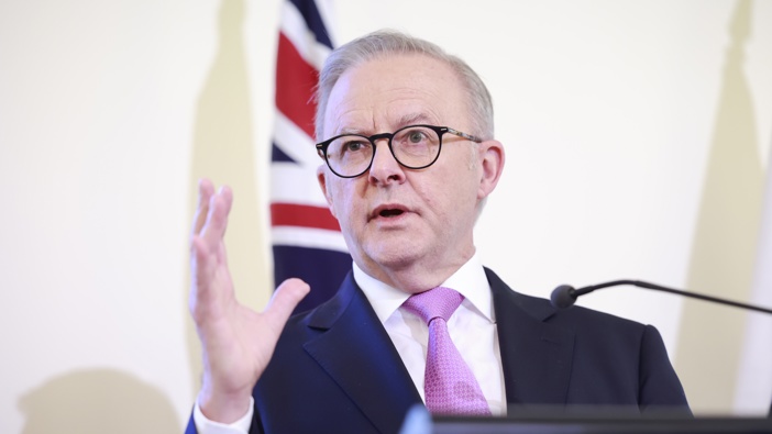 Australian Prime Minister Anthony Albanese. (Photo by Hilary Wardhaugh/Getty Images)
