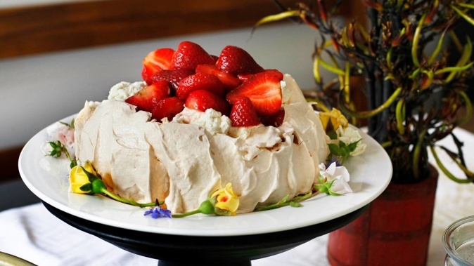 Without egg whites, there was no way of making a classic pavlova. Photo / Steven McNicholl