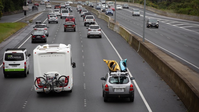 Traffic is expected to start ramping up on Auckland's Southern Motorway from today as the annual Christmas exodus gets underway. Photo / Sylvie Whinray