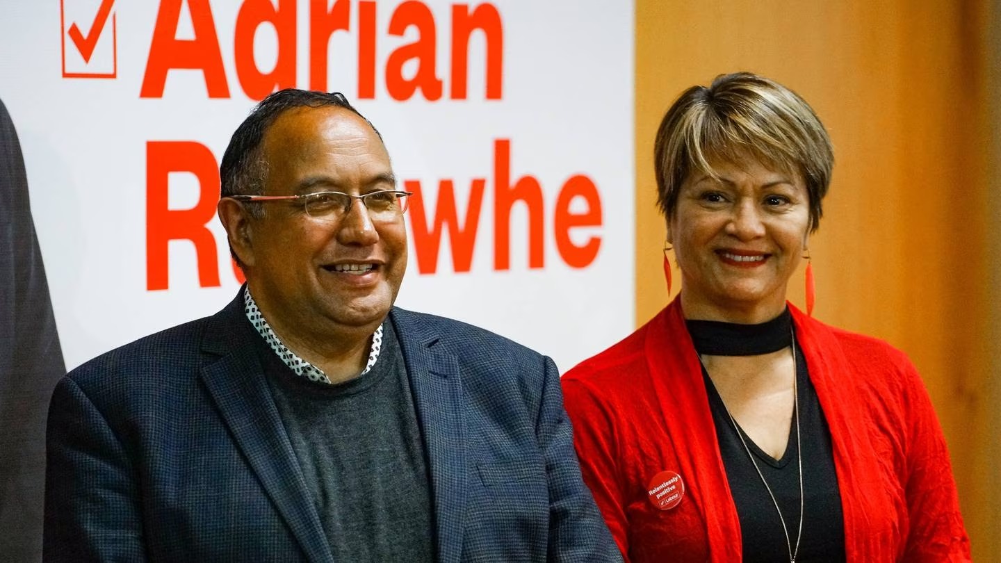 Speaker Adrian Rurawhe will not be standing in Te Tai Hauāuru and will go on the party list, but Soraya Peke-Mason (right) is understood to be considering her options Photo / Lewis Gardner