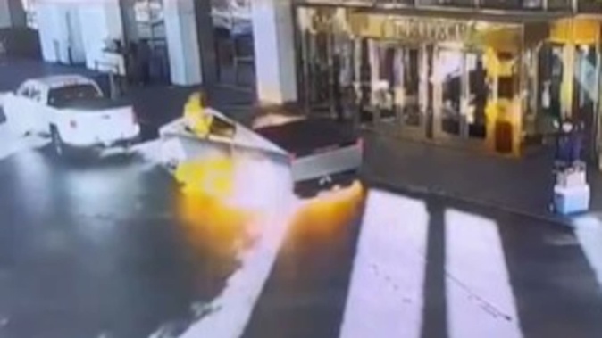 Tesla Cybertruck explodes outside Trump hotel in Las Vegas, killing one