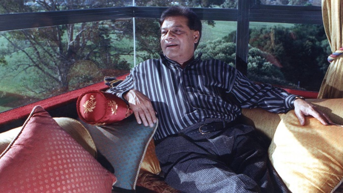 Sir Rajeshwar Sarup Bhatnagar, known as Sir Roger (pictured in his Newmarket apartment in 1998), died in Ellerslie on Monday. Photo / NZME