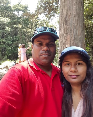 Janesh Prasad and his wife Mala. Photo / Supplied