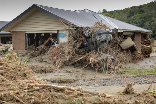 A property on Shaw Rd in Hawkes Bay following Cyclone Gabrielle in February. Photo / Warren Buckland