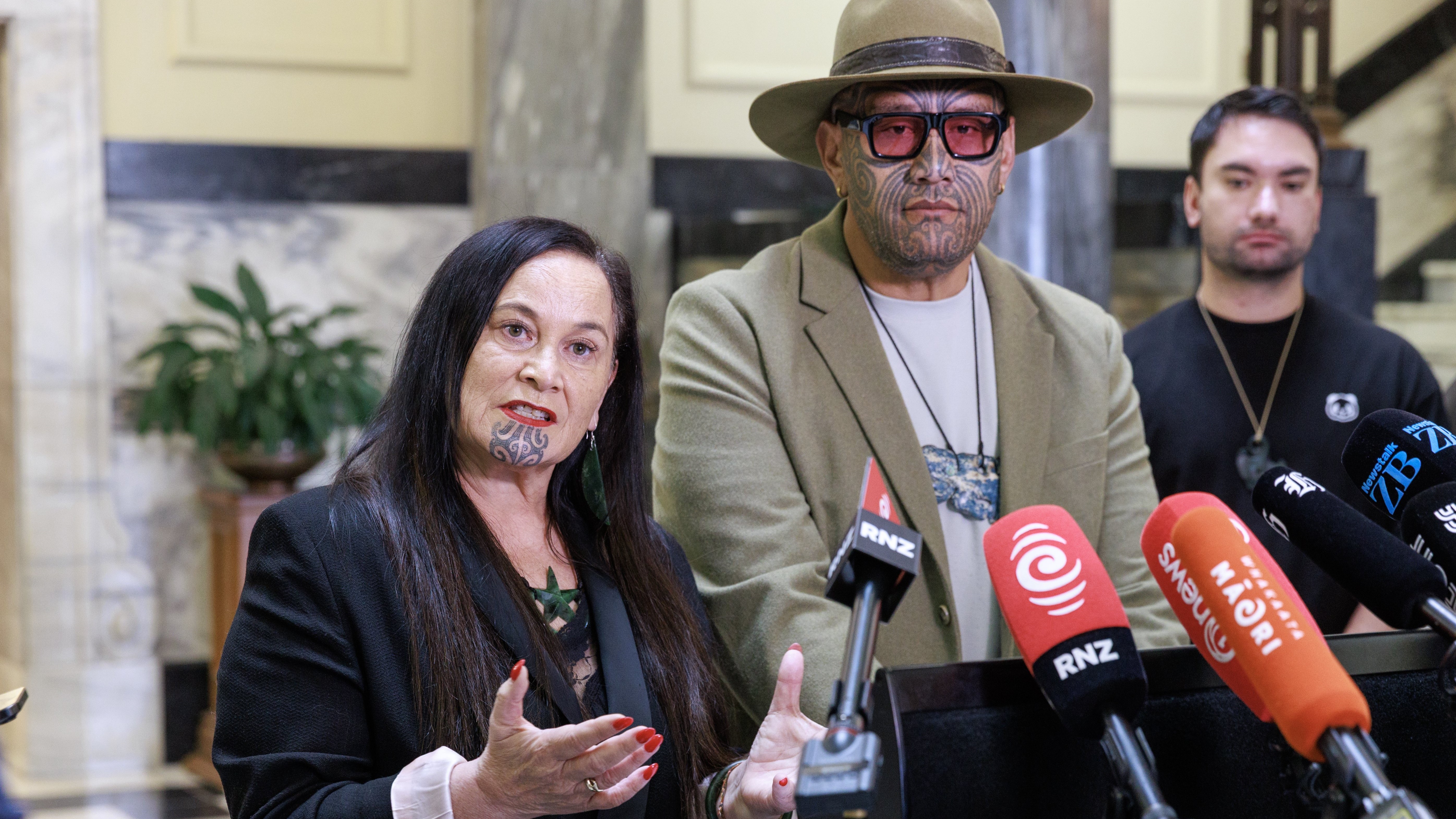 Te Pati Maori co-leaders Debbie Ngarewa-Packer and Rawiri Waititi announced that MPs Takuta Ferris and Mariameno Kapa-Kingi have been expelled from the party. Photo / Mark Mitchell