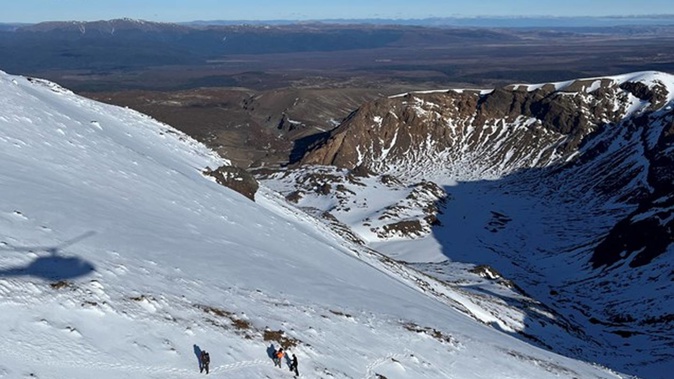LandSAR rescuers were joined by a police helicopter in the search.