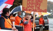 Public Service Association's allied, public health and technical health workers protest for better pay and conditions in 2022. Photo / Bevan Conley (File)