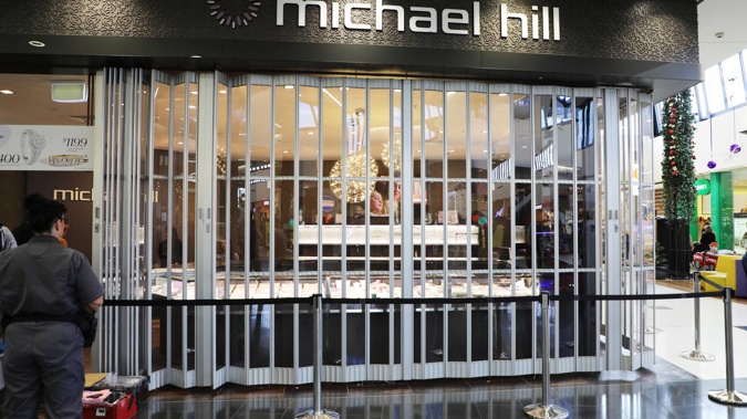 Michael Hill Jewellers has been the target of about half of the reported smash and grabs in recent weeks. Photo / Hayden Woodward