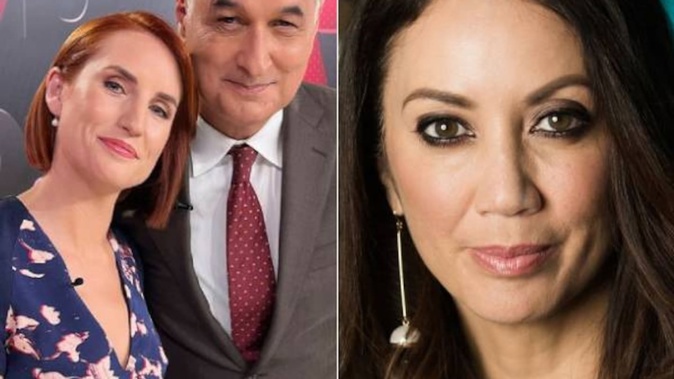 Newshub presenters Samantha Hayes and Mike McRoberts and TVNZ Sunday host Miriama Kamo. Photos / Instagram / Supplied