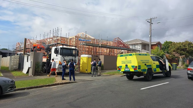 A worker was taken to hospital following an accident at a central Auckland construction site.