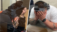 Darylyn Menary-Colley (left), 34, and her partner Sione Siale, 29, were both given prison sentences in the Auckland District Court today for nearly 100 charges mainly relating to shoplifting. Photos / Tom Dillane