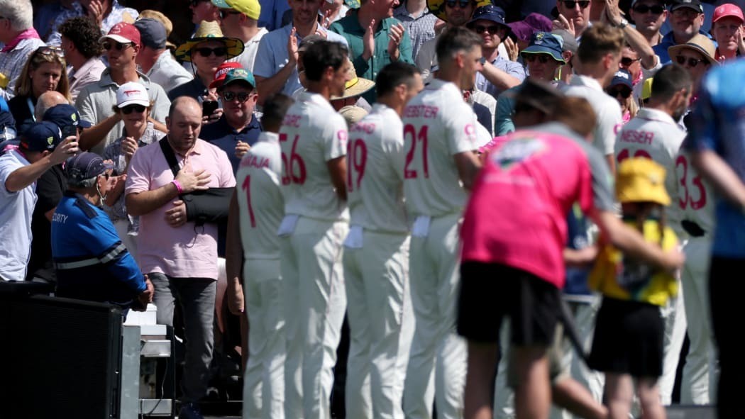 Bondi Beach heroes receive standing ovation at Ashes test