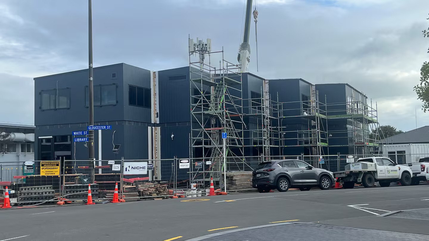 Taradale’s new police base goes up almost overnight