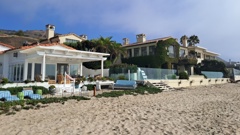 Beach Houses on Carbon Beach, Malibu. Photo / Mike Yardley