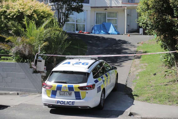 Police say the man suffered critical injuries in the shooting at a Blockhouse Bay property. (Photo / Michael Craig)