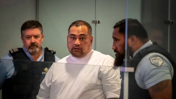 Manslaughter convict Mesi Teo appears in the High Court at Auckland for sentencing. Photo / Michael Craig