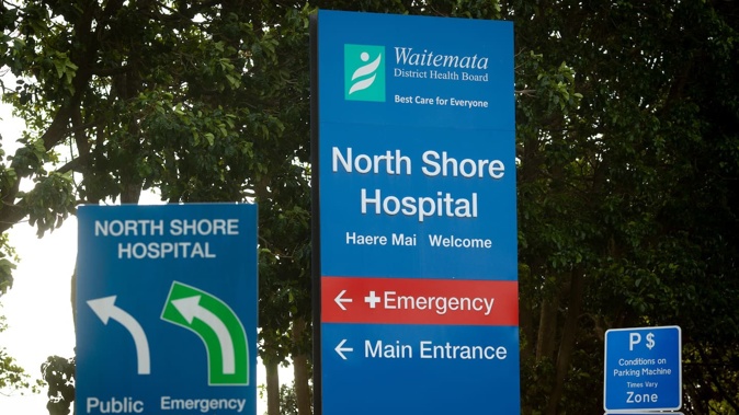 A pipe blockage caused a sewage leak at North Shore Hospital's Maternity Ward. Photo / Dean Purcell.