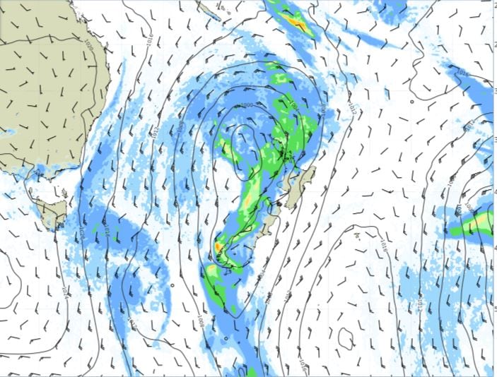 A fresh storm is brewing that is forecast to bring a deluge of rain for much of New Zealand from Thursday.
