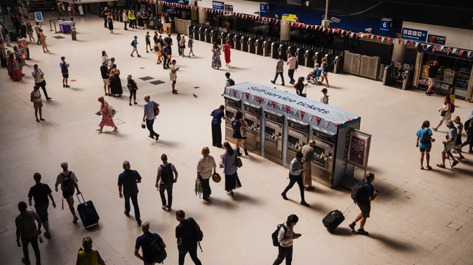 Commuters in London. The population of England and Wales has hit an estimated 61.8 million. Photo / Jose Sarmento Matos, Bloomberg via the Washington Post