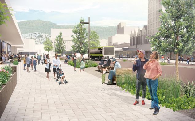 An artist's impression of changes to Courtenay Place. (Photo / Supplied)