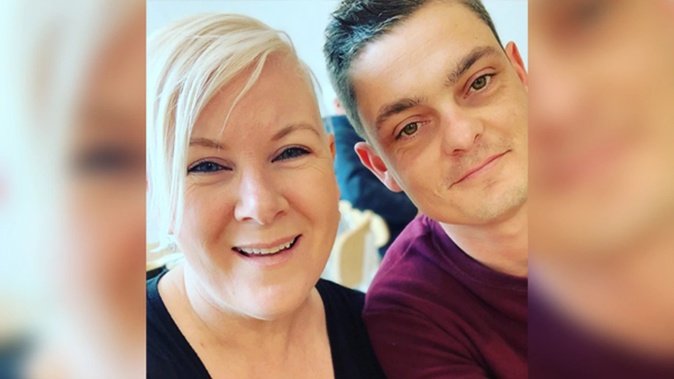 Broadcaster Jay-Jay Feeney with her brother, Poull Andersen, who was injured in a shooting in Auckland CBD early on March 5. Photo / Supplied