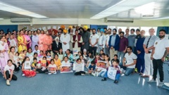 The Hastings Punjabi community in Hastings come together to celebrate Punjabi language. Photo / K&S Film Productions ldt