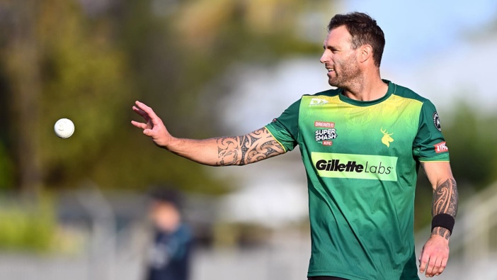 Doug Bracewell in action for the Central Stags earlier this year. Photo / Photosport