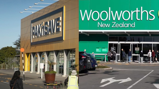 Foodstuffs-owned Pak'nSave, and Woolworths. Photo / NZME, File