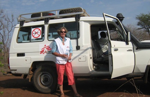 Anne Taylor photographed on one of her prior MSF assignments. Photo / MSF