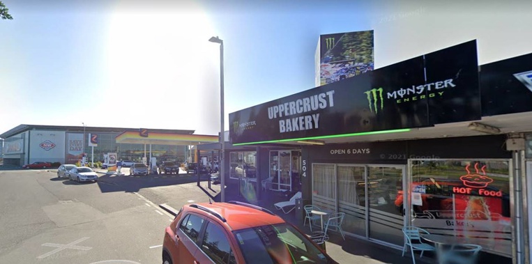 The Uppercrust Bakery in Mt Maunganui has been linked to a Covid case twice. (Image / Google)