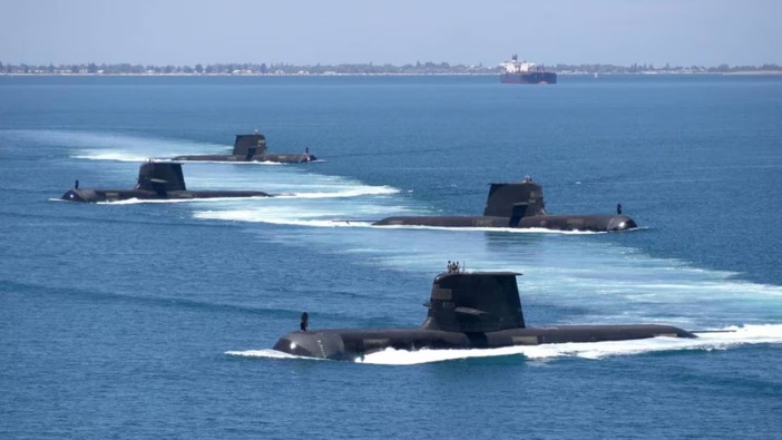 The Australian Collins-class submarines will be replaced by nuclear-powered subs with technology provided by the US under Aukus. Photo / Australian Defence Force