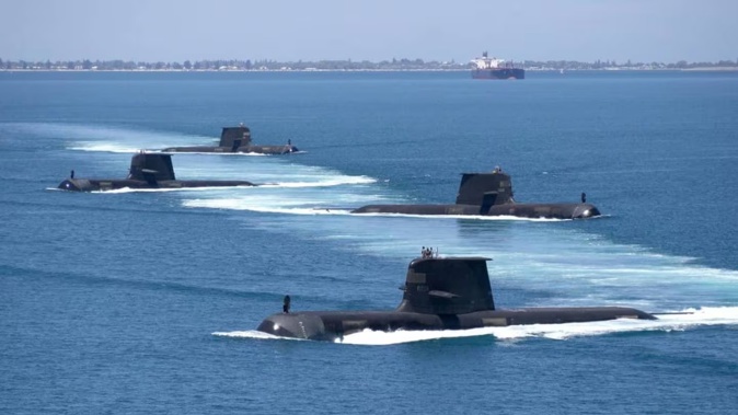 The Australian Collins-class submarines will be replaced by nuclear-powered subs with technology provided by the US under Aukus. Photo / Australian Defence Force