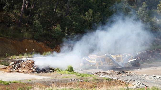 This illegal rubbish fire on June 3, 2020, has cost former Whangārei Mayor Stan Semenoff about $15,500. Photo / NZME