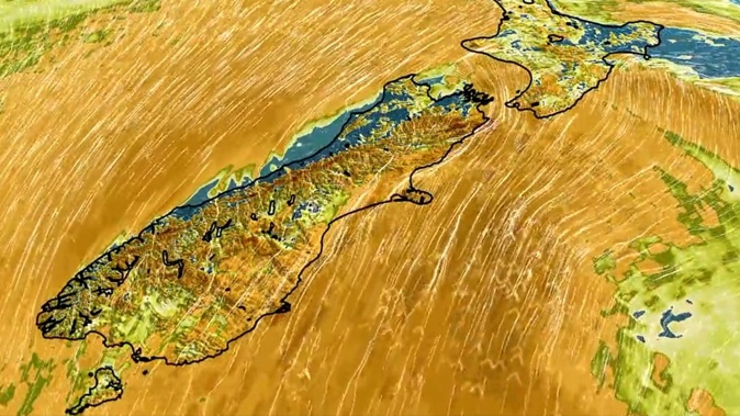 Strong wind gusts are forecast for parts of the country from Friday. Photo / Niwa