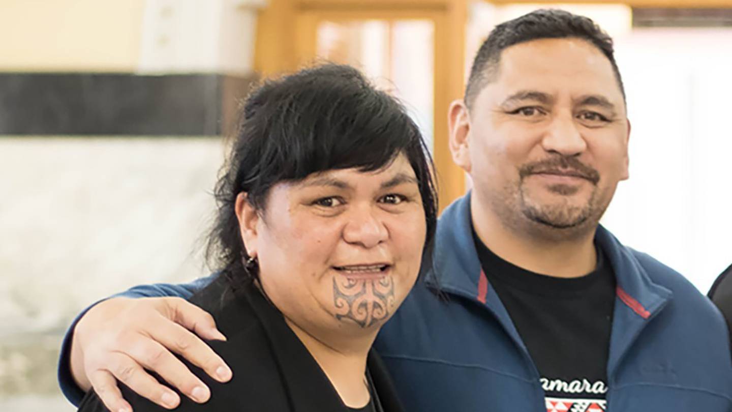 Labour Minister Nanaia Mahuta and husband Gannin Ormsby. (Photo / NZME)