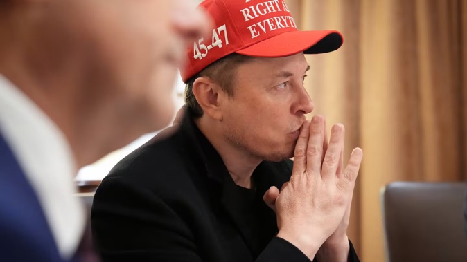 Elon Musk says he hopes Europe and the US would agree to join in a free-trade zone, after Donald Trump unleashed heavy global trade tariffs earlier this week. Photo / Getty Images
